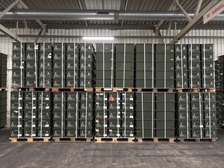 Ca. 500x Defensie kist, groen